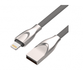 Cabo USB x Lightning  C3Tech 1M, Cinza - CB-L180GY