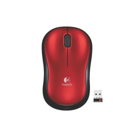 Mouse Sem Fio Logitech M 185 Vermelho