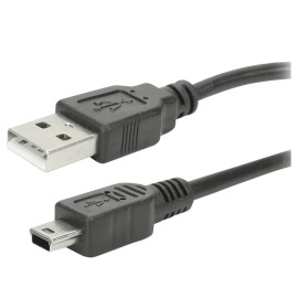 Cabo Usb 2.0 - Usb A Macho + Mini Usb (V3) 2.0 - 1.80M - Preto