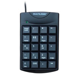 Teclado Numerico Multilaser Com Fio Usb Preto  Tc229