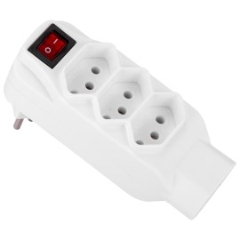 Plug Adaptador 4 Portas Com Interruptor 2p+t - SL6013