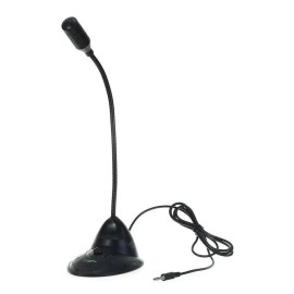 Microfone Multimdia Pratico De Mesa Preto Base Lh-M2 Lotong