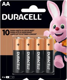 Pilha Alcalina Pequena AA - Duracell