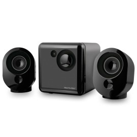 Caixa de Som 2.1 Multilaser Subwoofer 15W RMS USB Preto/Grafite SP166