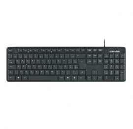 Teclado C3Plus KB-15BK Com Fio Preto