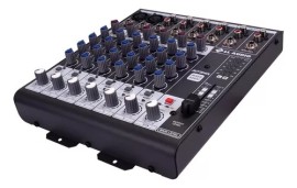 Mesa De Som Mixer Automotivo A0602 6 Canais Ll udio Automix