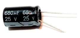 Capacitor Eletroltico 680uf X 25v 105