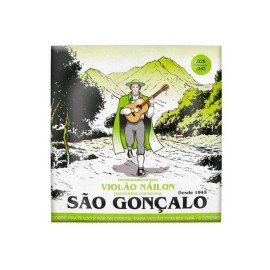 Jogo De Cordas P/violo Nylon Cristal Com Bolinha 0.028 - 0.043 Tenso Mdia So Gonalo