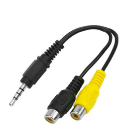 Cabo RCA Av - P3 Estreo + 2 RCA Fmea - 15cm 018-2324
