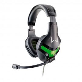 Headset Gamer Warrior Preto e Verde - PH298