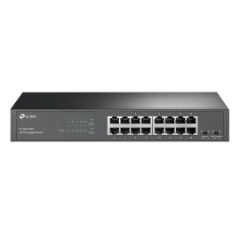 Switch TP-Link Gigabit de 16 portas 10/100/1000 Mbps Rack/Desk TL-SG1016D(BR)