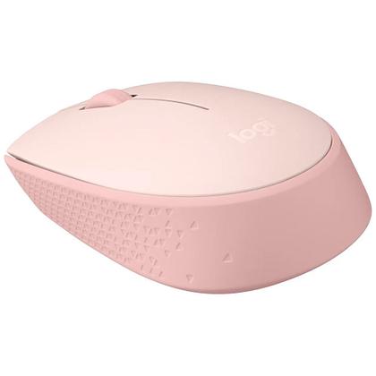 Mouse Sem Fio Logitech M170 USB 1000 DPI Rosa