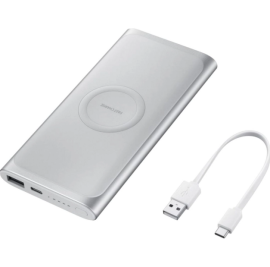 Bateria Externa Samsung Carga Rpida Wireless 10.000mah - Prata