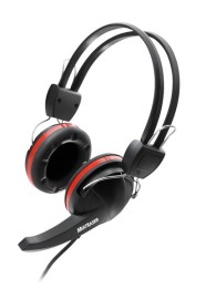 Fone De Ouvido Gamer  Multilaser Com Microfone Preto Vermelho Ps2 - Ph042
