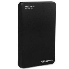 Case para hd 2.5 usb 2.0 preto ch-200bk c3tech