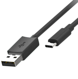 Cabo De Dados Motorola Original Usb-A Para Usb-C De 1 Metro - Preto