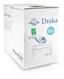 Caixa de Cabo Lan Cat5.E 4P Ez 305M Preto Prysmian - Draka ( Vendemos por Metro)