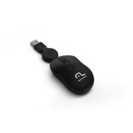 Mouse Multilaser Retratil Super Mini Preto Usb - Mo182