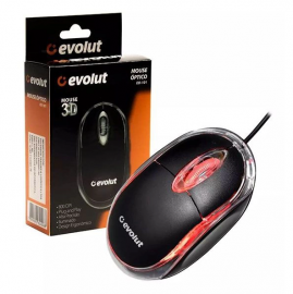 Mouse Usb com fio Evolut Eo-101