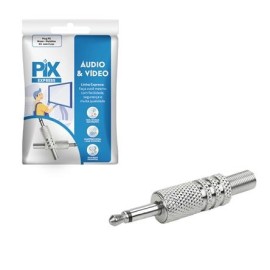 Plug P2 Mono Metlico - Kit com 2 Plugs 