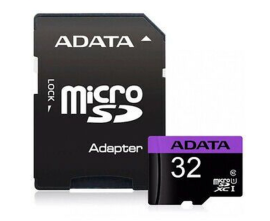Carto De Memria Adata Mlcrosdxc 32gb C10 Com Adaptador