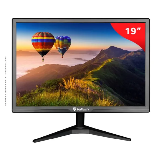 MONITOR LED 18,5" 60HZ HDMI VGA VT19X PR VALIANTY