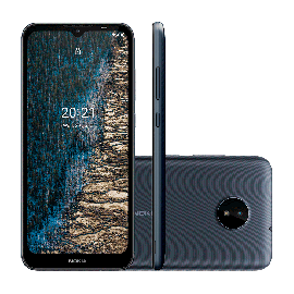 Smartphone Nokia C20 32GB, 2GB RAM, 4G, Tela 6.5 Cmera Traseira 5MP, 5MP Cmera Frontal Processador Octa Core Azul