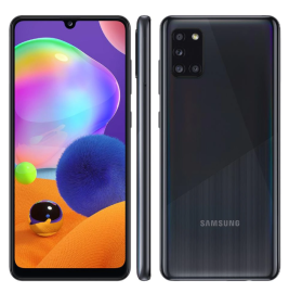 Smartphone Samsung Galaxy A31 Preto 128GB, 4GB RAM, Tela Infinita de 6.4