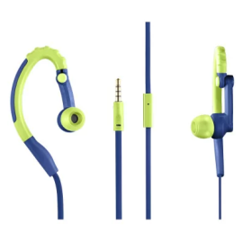 Fone De Ouvido Esportivo Pulse Azul e Verde PH207