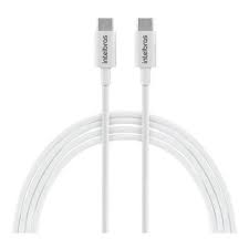 Cabo Usb-C - Usb-C 1,2M Pvc Branco