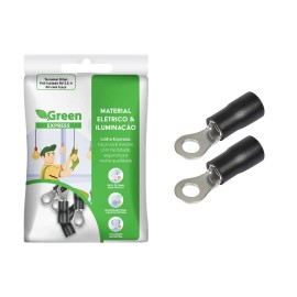  Terminal Olhal Anel M4 Pr isolado para Fio de 2,5mm a 4mm 5 Unidades 