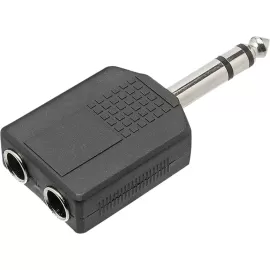 Adaptador P10 Estreo x 2 J10 Estreo ADAP0023 Preto Storm