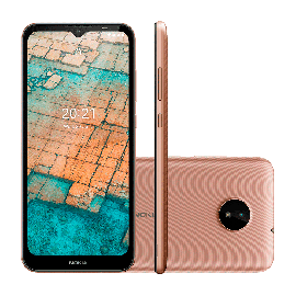 Smartphone Nokia C20 4G, Dourado, Tela 6.5" 2GB RAM 