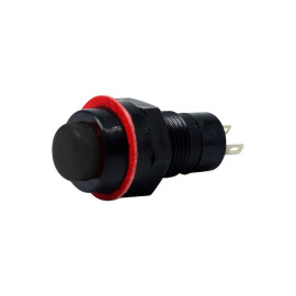 Chave Push-Button com 2 Terminais e sem Trava 1A/250Vac Desliga/(Liga) nas Cores PT/VD/VM - DS-213