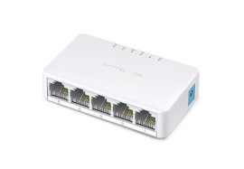 Switch de Mesa de 5 Portas 10/100Mbps