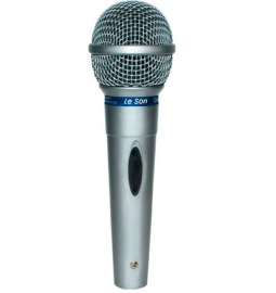 Microfone Vocal Com Fio MC200 Prata - Leson 
