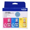 Pack Garrafas De Tinta Coloridas Brother Original Btd1003pk
