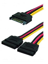 Cabo Sata Duplo  Para Fonte 15cm