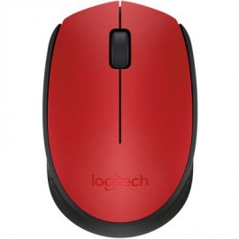 Mouse Logitech Sem Fio M170 Vermelho 