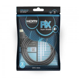 Cabo hdmi 2.1 Gold 8K Ultra HD e hdr Dinmico 1,5 Metros 