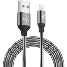 Cabo Lightning Para USB, ELG, INX810GY, 1 Metro, Cinza