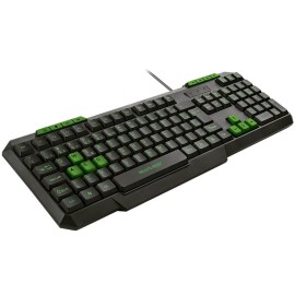 Teclado Gamer Multilaser Slim Preto e Verde - TC243