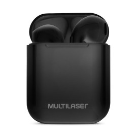 Fone de Ouvido Bluetooth Multilaser TWS Airbud, Recarregvel, Preto - PH358