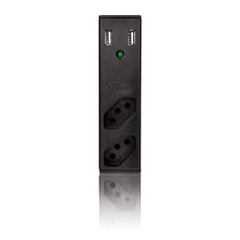 Carregador USB 2,1A + filtro Bem Ligado FL-Usb21G Preto