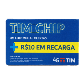 Tim Chip Celular Com R$: 10,00 Recarga