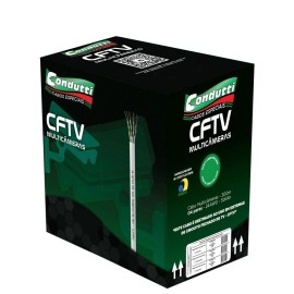 Cabo Multicam CFTV 4P Preto Prem Caixa 300M ( Vendemos por Metros)