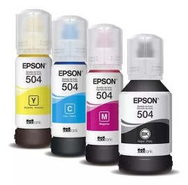 4 Refil Tinta T504 Epson L4150 L4160 L6161 L6191 L6171 Kit