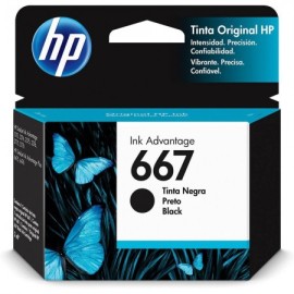 Cartucho de Tinta HP 667 Preto