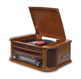 Vitrola Toca Disco E Toca Cd Fita Kt Raveo Opera Bluetooth Radio