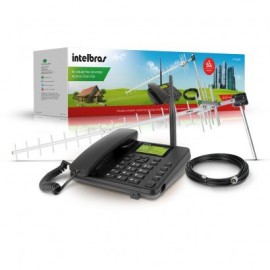 Kit Celular Fixo Intelbras de Longo Alcance Dual chip